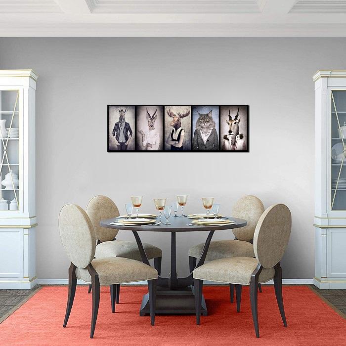 Leinwandbild Tiere - 120x40 cm fertig gerahmt – Ansicht 3