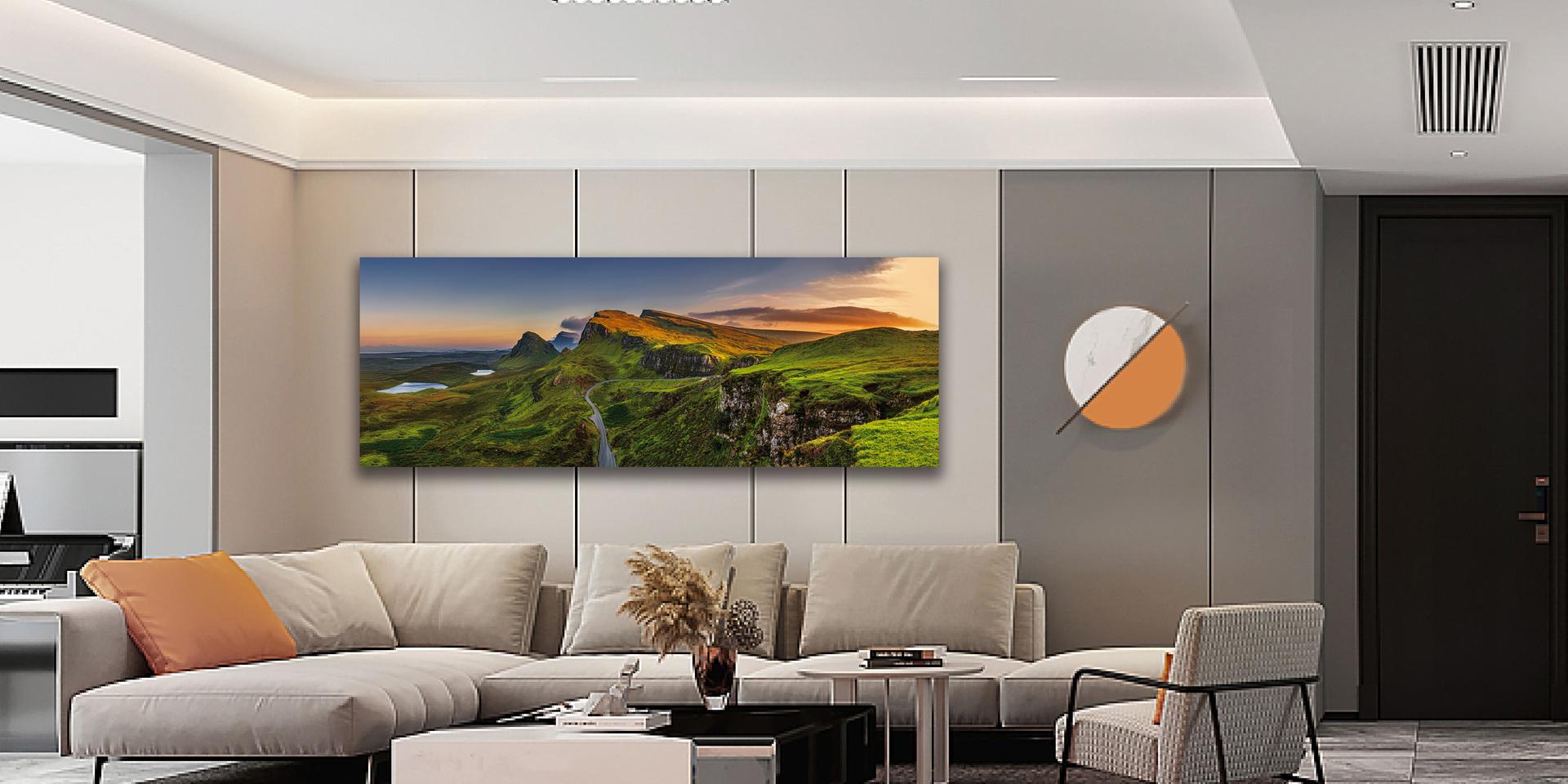 Leinwand Bild fert gerahmt 120x40 cm Schottland 5762 – Ansicht 2