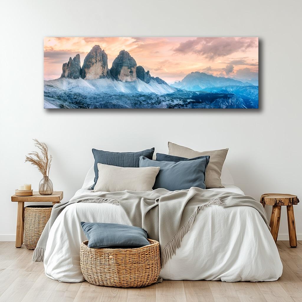Leinwand Bild Dolomiten Berge 120x40 cm moderne Wanddekoration 5770 – Ansicht 5