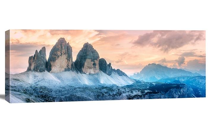 Leinwand Bild Dolomiten Berge 120x40 cm moderne Wanddekoration 5770 – Ansicht 6
