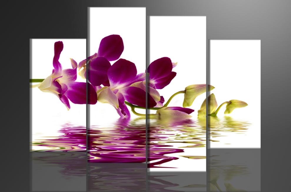 Leinwandbild Orchidee 130cm XXL - Fertig gerahmt – Ansicht 4