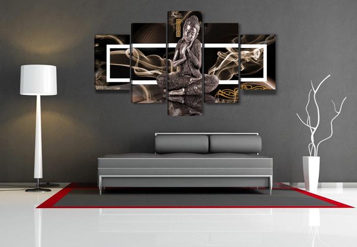 Buddha Leinwandbild XXL 200cm - fertig gerahmt kaufen – Ansicht 2