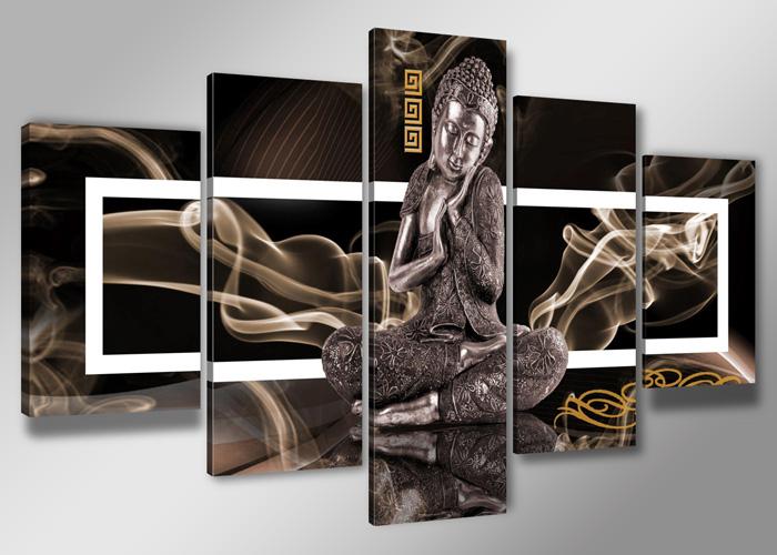 Buddha Leinwandbild XXL 200cm - fertig gerahmt kaufen – Ansicht 4