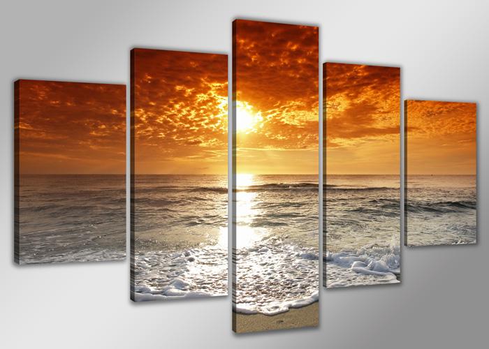 Leinwandbild Strand XXL - 200cm fertig gerahmt – Ansicht 4