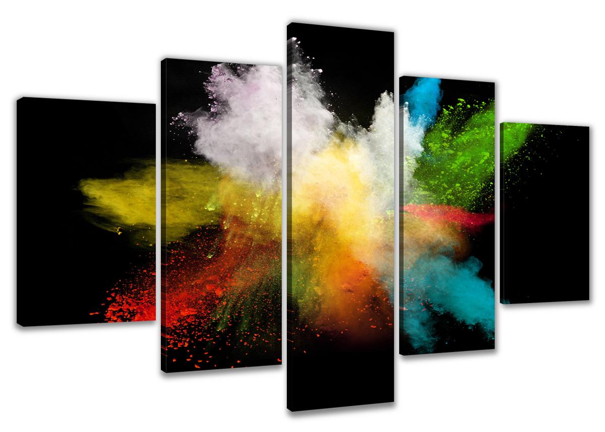 Leinwand Bild fert gerahmt abstrakt 200cm XXL 5 6316 – Leinwandbild 200x100 cm 5-teilig kaufen
