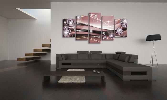 Abstraktes Leinwandbild 200cm XXL - fertig gerahmt – Ansicht 3
