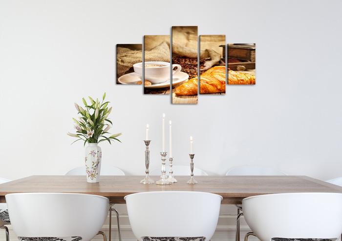 Leinwandbild Kaffee XXL - 100cm fertig gerahmt – Ansicht 2