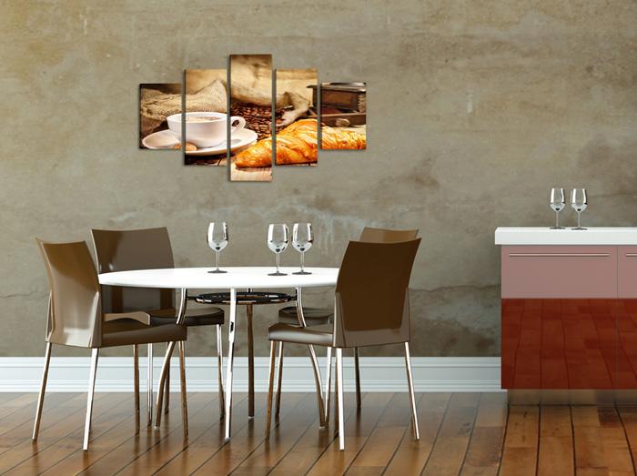 Leinwandbild Kaffee XXL - 100cm fertig gerahmt – Ansicht 3