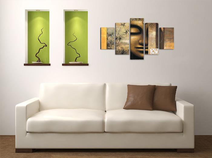 Buddha Leinwandbild 100cm XXL - Fertig gerahmt kaufen – Ansicht 3