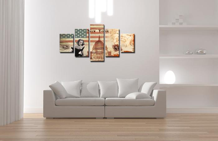 Leinwandbild USA New York – XXL Wandbild fertig gerahmt – Ansicht 2