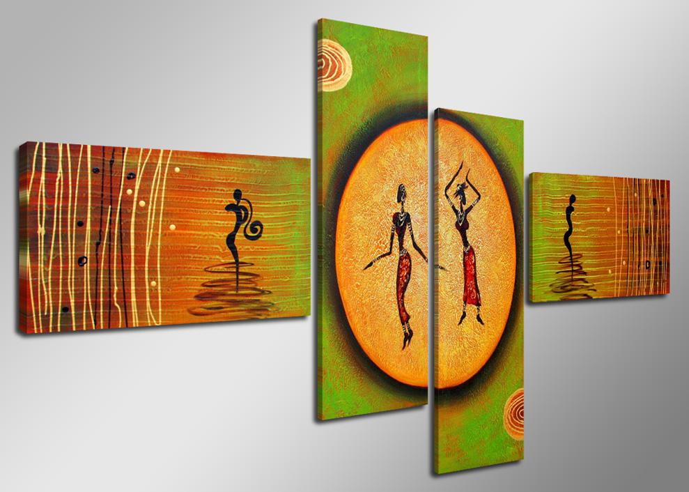 Leinwand Bild fert gerahmt handgemalt optik 160cm XXL 4 6518 !! Auslaufmodell !! – Leinwandbild 160x70 cm 4-teilig kaufen