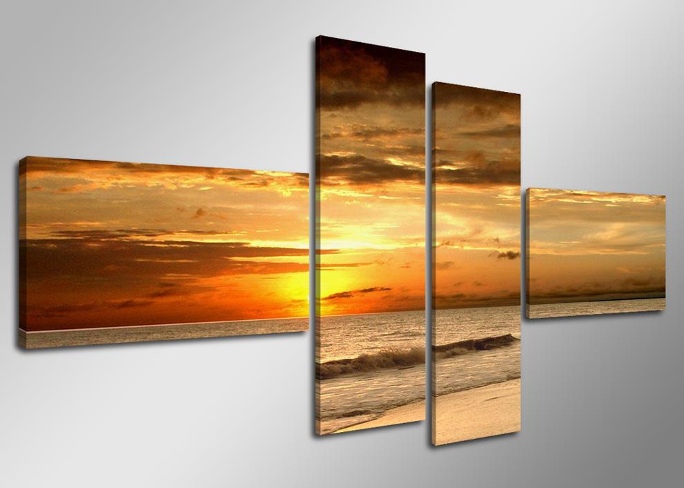 Leinwand Bild fert gerahmt 160cm XXL 4 6521  !!Auslaufmodell !! – Leinwandbild 160x70 cm 4-teilig kaufen
