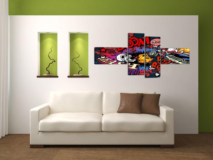 XXL Leinwandbild Comic Pop Art – 160cm fertig gerahmt günstig kaufen – Ansicht 2