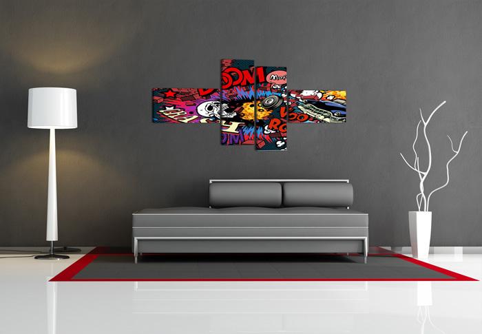 XXL Leinwandbild Comic Pop Art – 160cm fertig gerahmt günstig kaufen – Ansicht 4