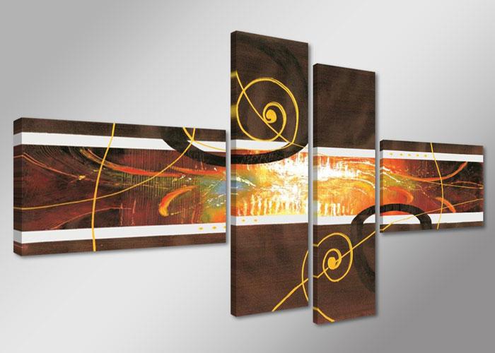 Modernes Leinwandbild Abstrakt 160cm XXL fertig gerahmt – Ansicht 4