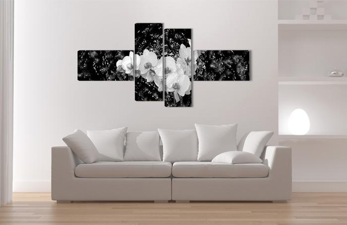 Leinwandbild Orchideen XXL 160cm - fertig gerahmt – Ansicht 2