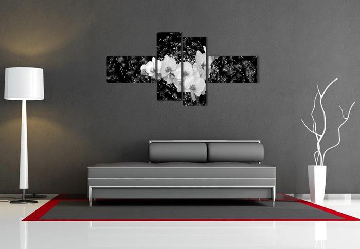 Leinwandbild Orchideen XXL 160cm - fertig gerahmt – Ansicht 3