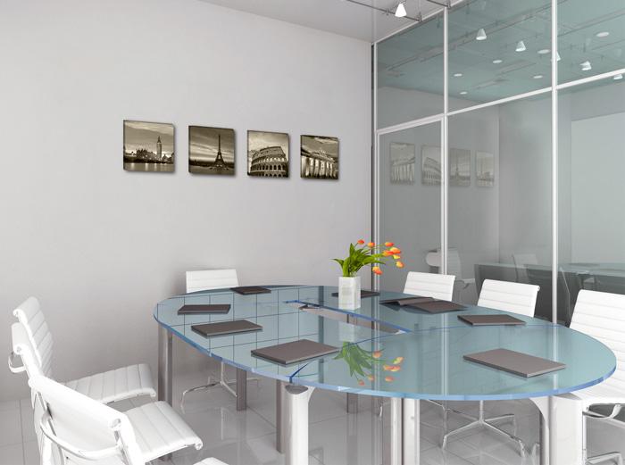 Leinwandbild Städte: London, Paris, Rom & Berlin als 4er Set – Ansicht 3