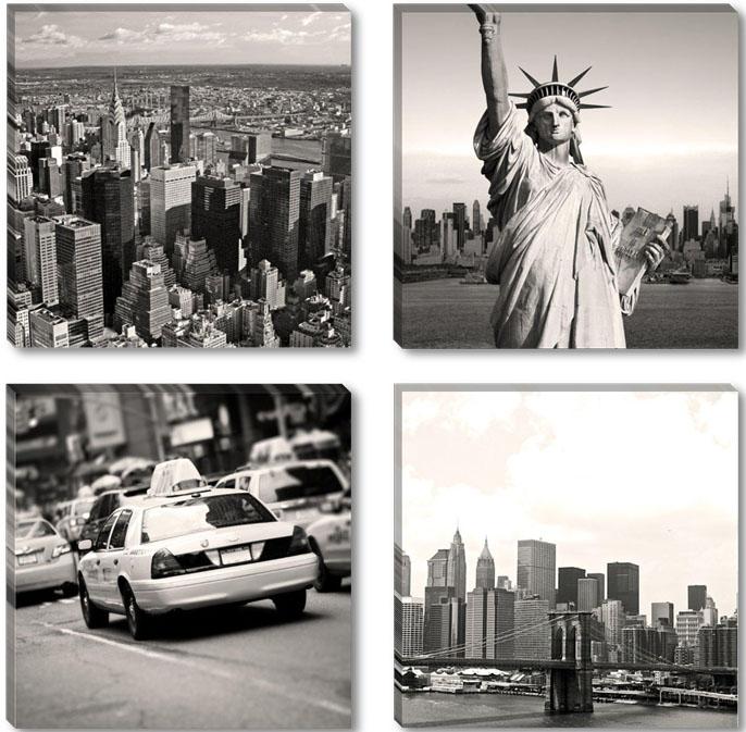 Leinwand Bild fert gerahmt New York USA 4x30cm XXL 4 6605 !!Auslaufmodell !! – Leinwandbild 4x 30x30 cm kaufen