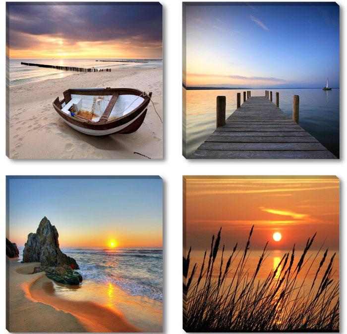 Leinwand Bild fert gerahmt Natur 4x30cm XXL 4 6608 – Leinwandbild 4x 30x30 cm kaufen