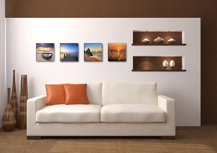 Leinwandbild Natur 4er Set - Fertig gerahmt & erschwinglich – Ansicht 3