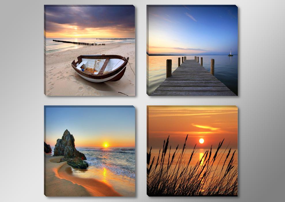 Leinwandbild Natur 4er Set - Fertig gerahmt & erschwinglich – Ansicht 4