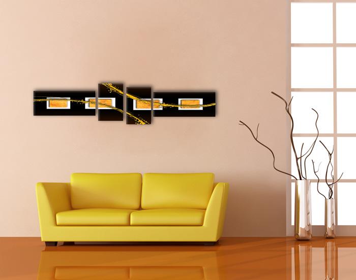 Modern Art Leinwandbild 145cm XXL - Fertig gerahmt kaufen – Ansicht 3