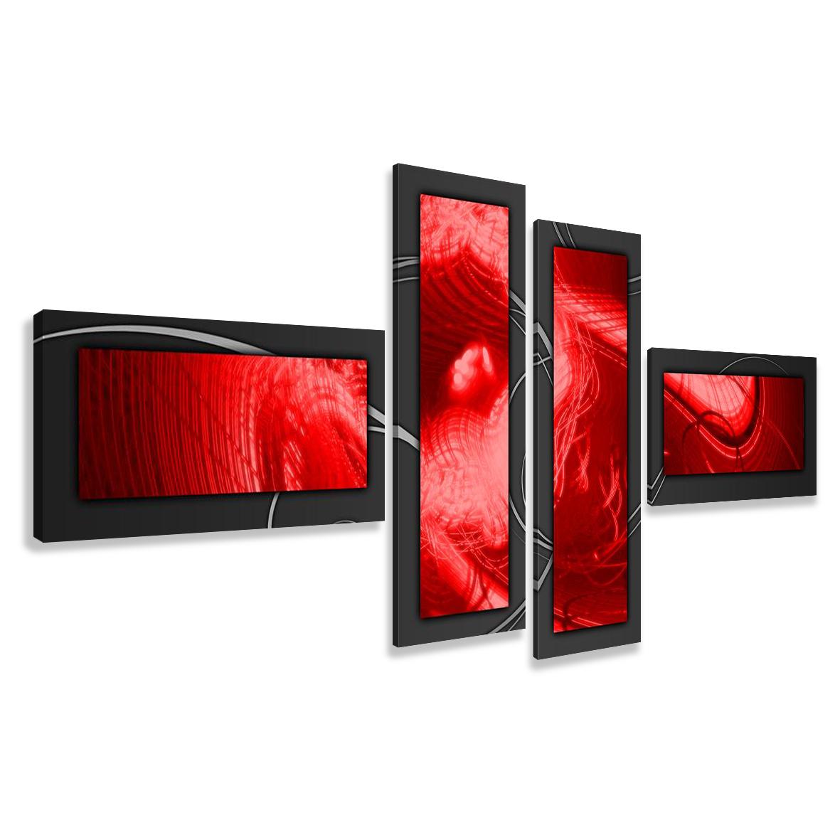 Leinwand Bild fert gerahmt Abstrakt 195cm XXL 4 6805 !!Auslaufmodell!! – Leinwandbild 195x80 cm 4-teilig kaufen