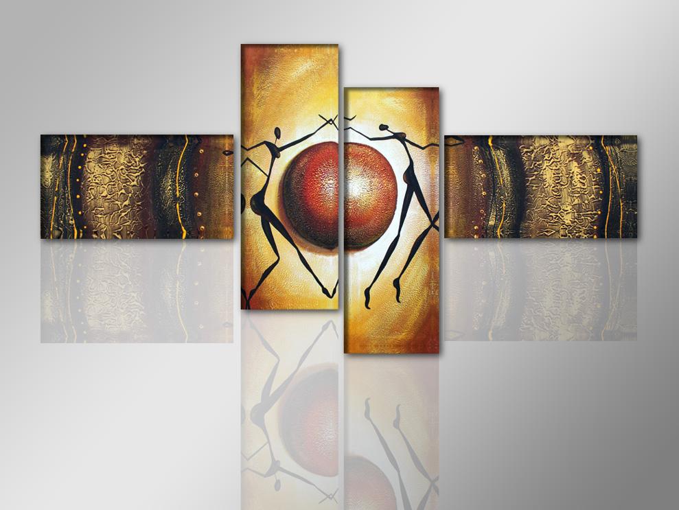 Abstraktes Leinwandbild XXL 195cm mit Holzrahmen – Ansicht 4