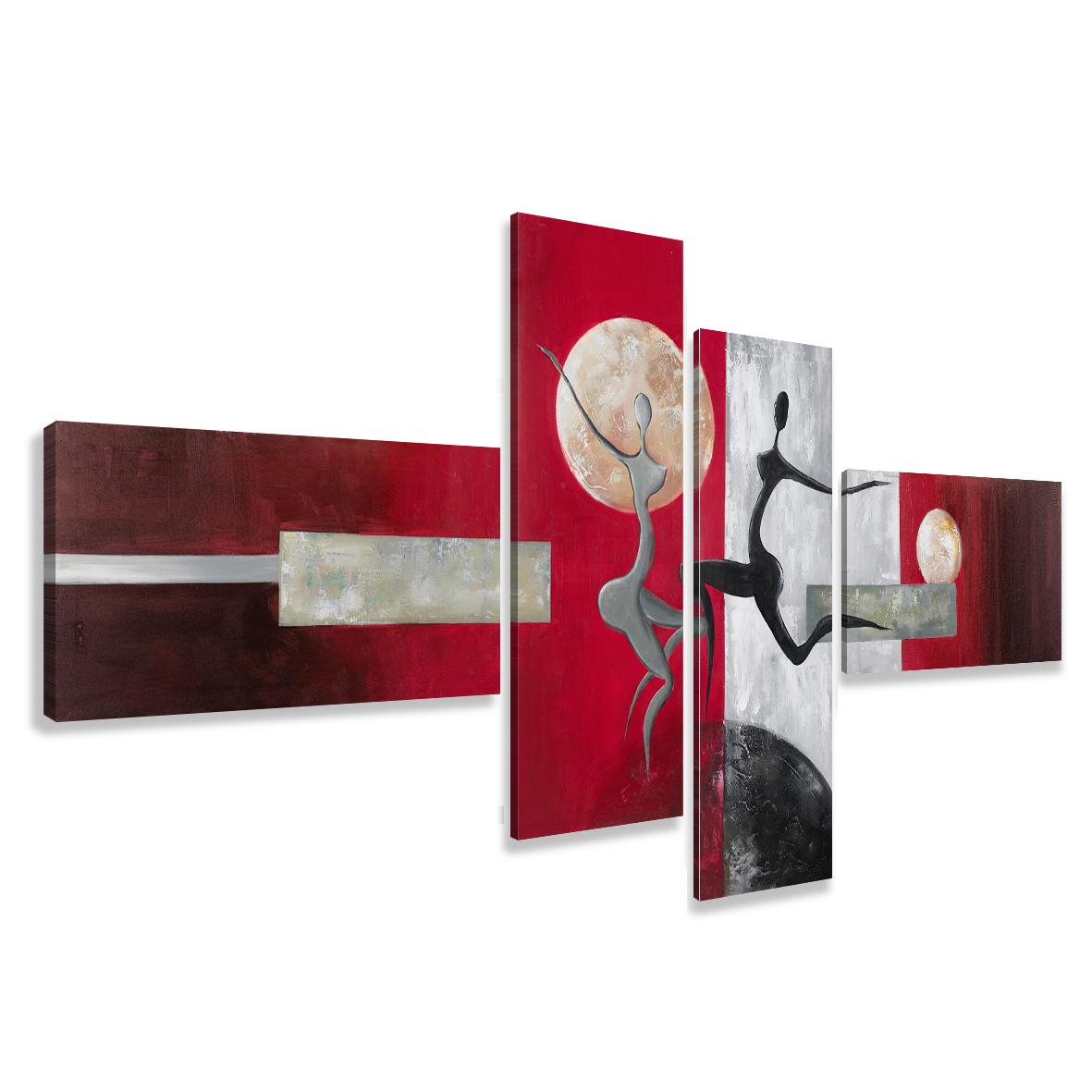 Leinwand Bild fert gerahmt modern 195cm XXL 4 6810 – Leinwandbild 195x80 cm 4-teilig kaufen