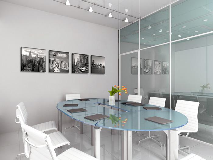 New York Leinwandbild 4er Set – fertig gerahmt und sofort einsatzbereit – Ansicht 3