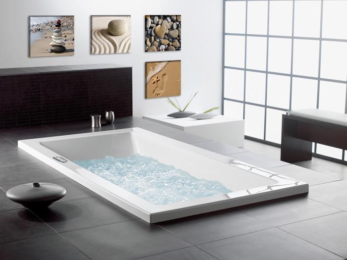 Leinwandbild Spa Sand - Modernes 4er Set fertig gerahmt – Ansicht 2