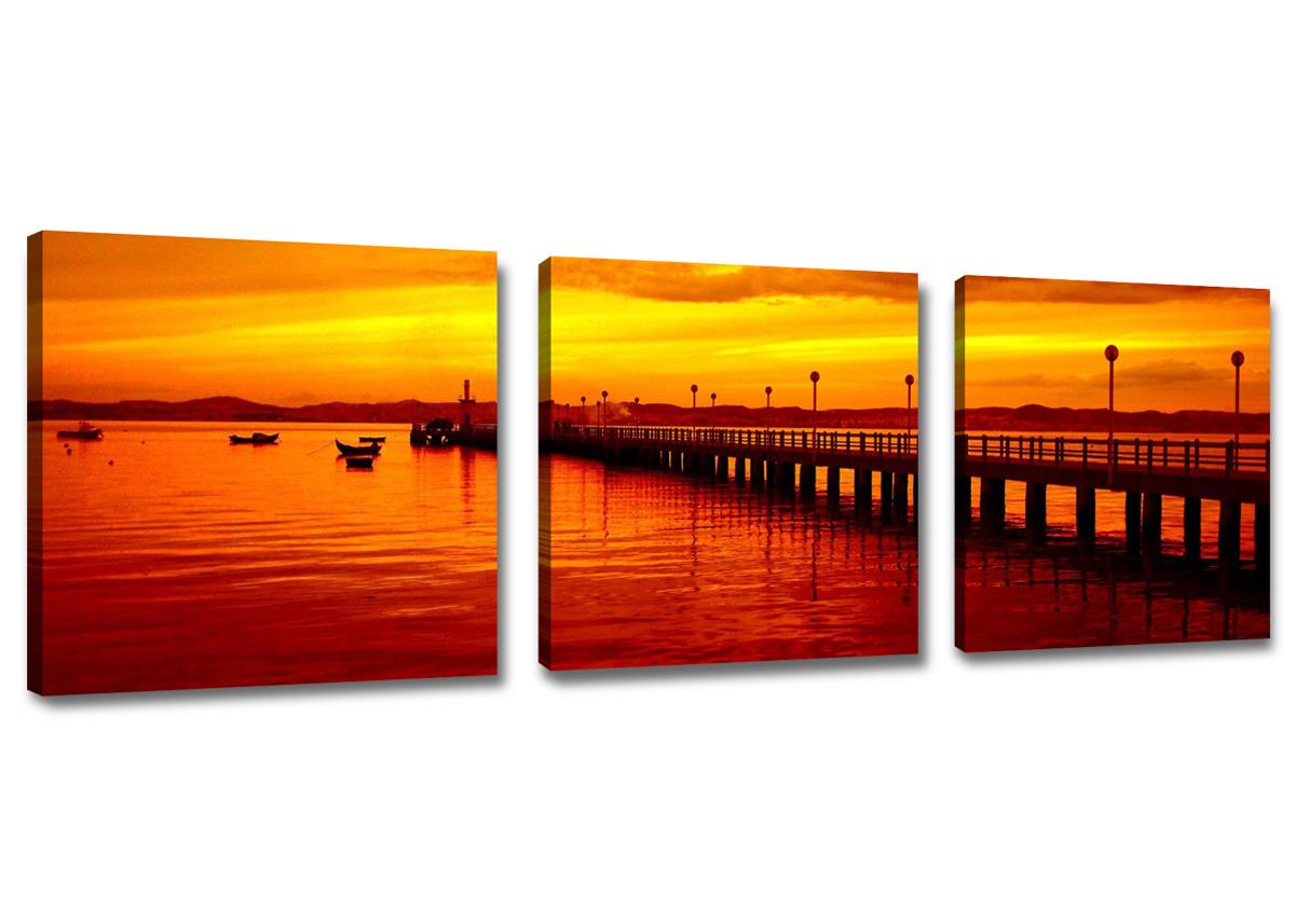 Leinwand Bild fert gerahmt Natur 150cm XXL 3 4206 !!Auslaufmodell !! – Leinwandbild 150x50 cm 3-teilig kaufen