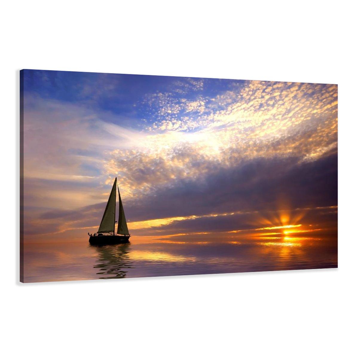 Segel Bilder fertig gerahmt Bild 120x80cm XXL 5097