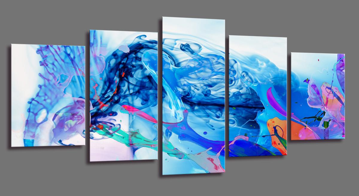 Abstraktes Leinwandbild 200cm XXL fertig gerahmt