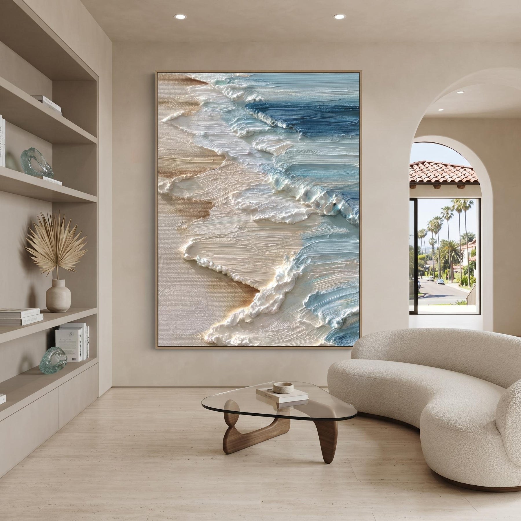 Abstract Ocean Oil Painting – 4