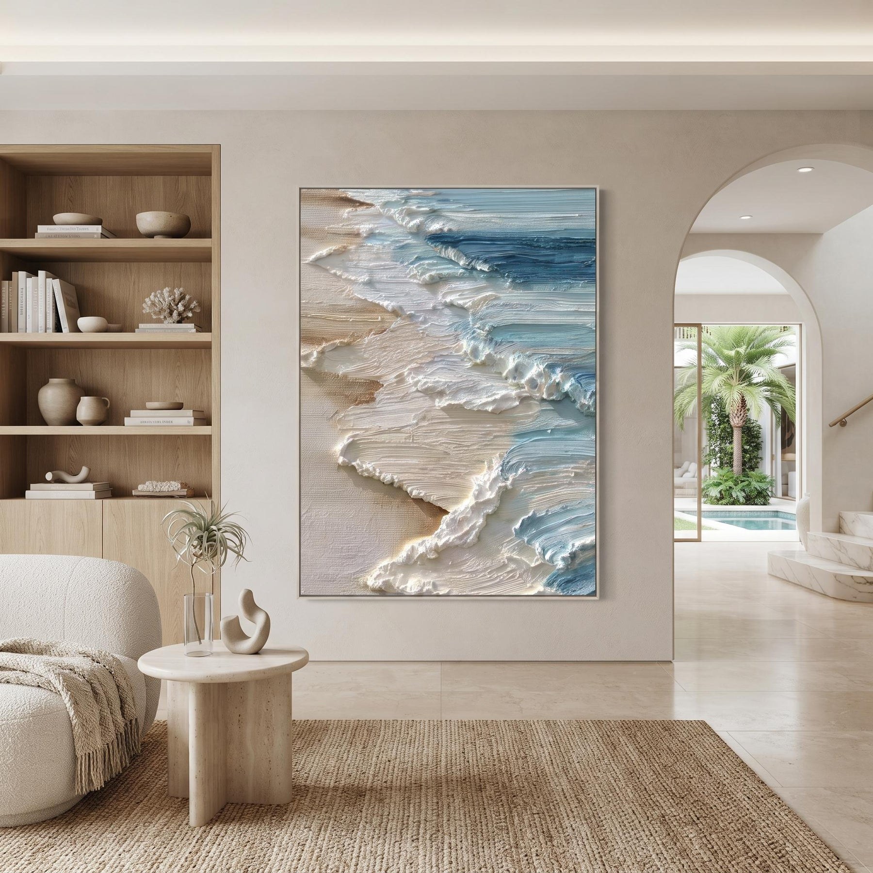 Abstract Ocean Oil Painting – 5
