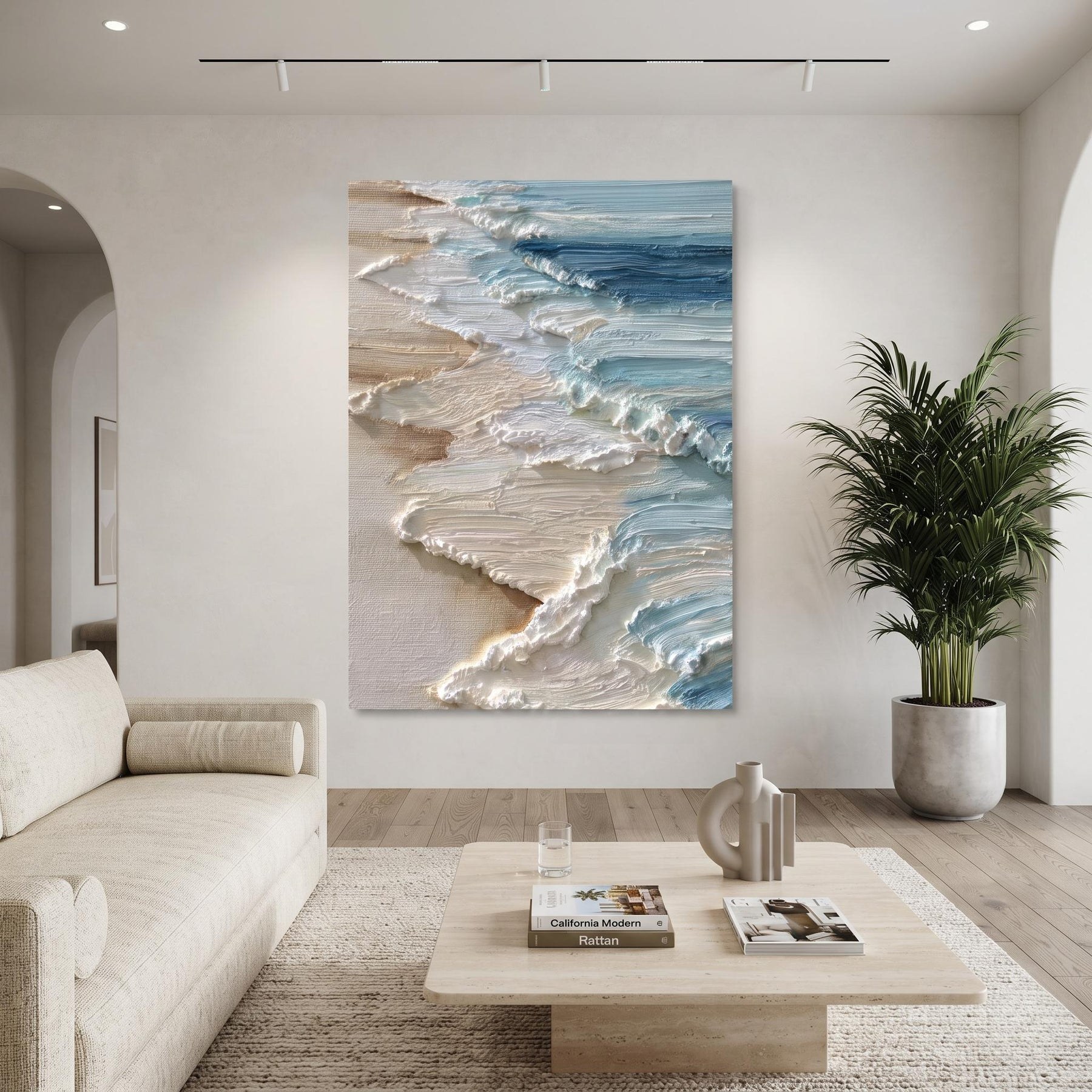 Abstract Ocean Oil Painting – 8
