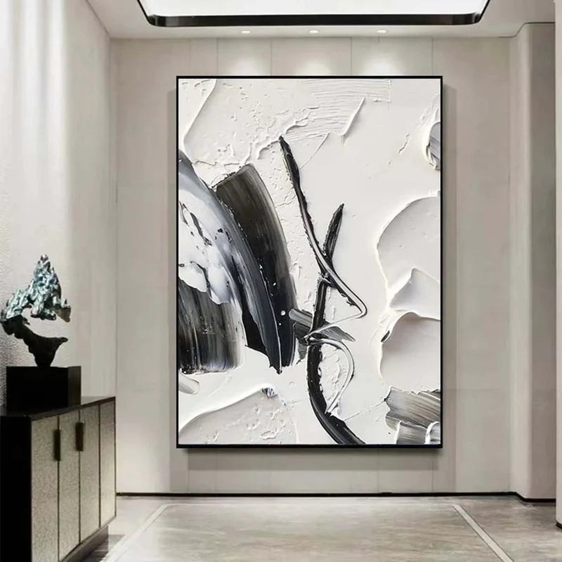 Black & White Abstract Wall Art