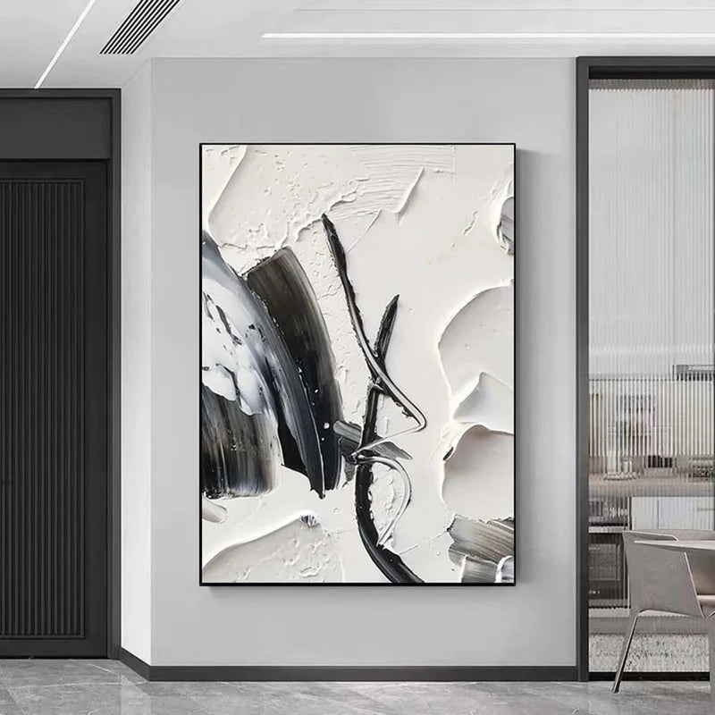 Black & White Abstract Wall Art – 4