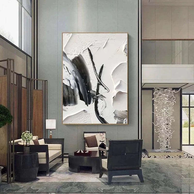 Black & White Abstract Wall Art – 5