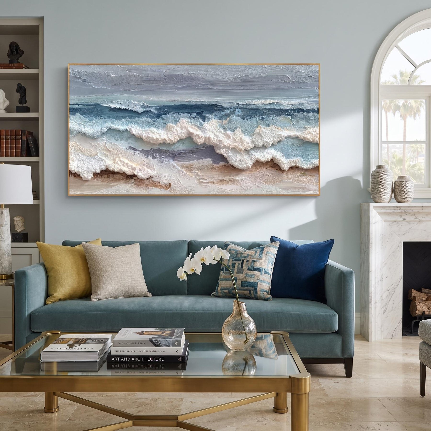 Blue and white waves – 5