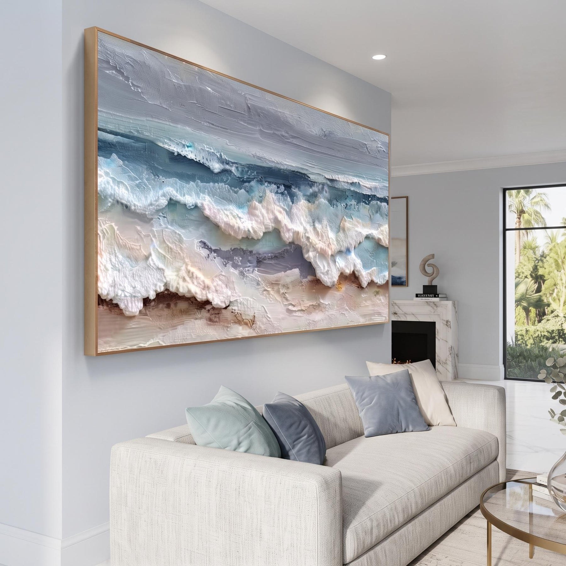 Blue and white waves – 6