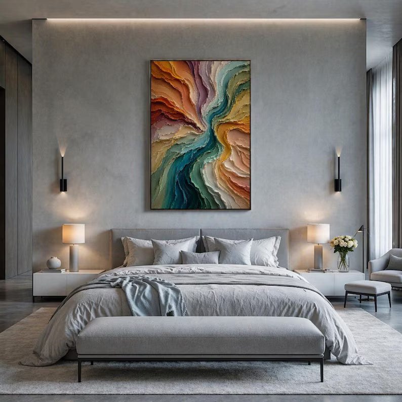 Colorful Abstract Oil Painting – 2