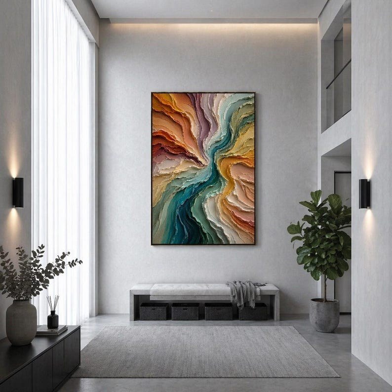 Colorful Abstract Oil Painting – 3