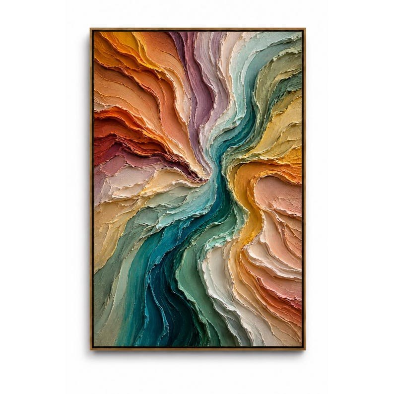 Colorful Abstract Oil Painting – 4