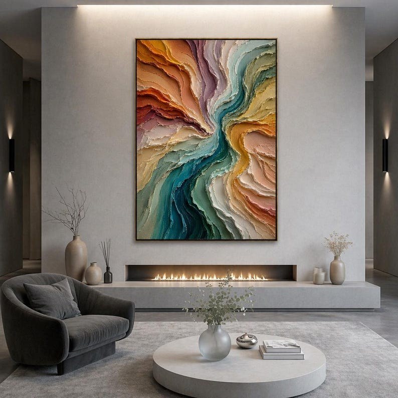 Colorful Abstract Oil Painting – 5