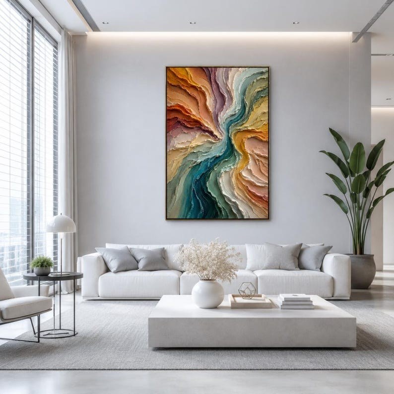 Colorful Abstract Oil Painting – 6
