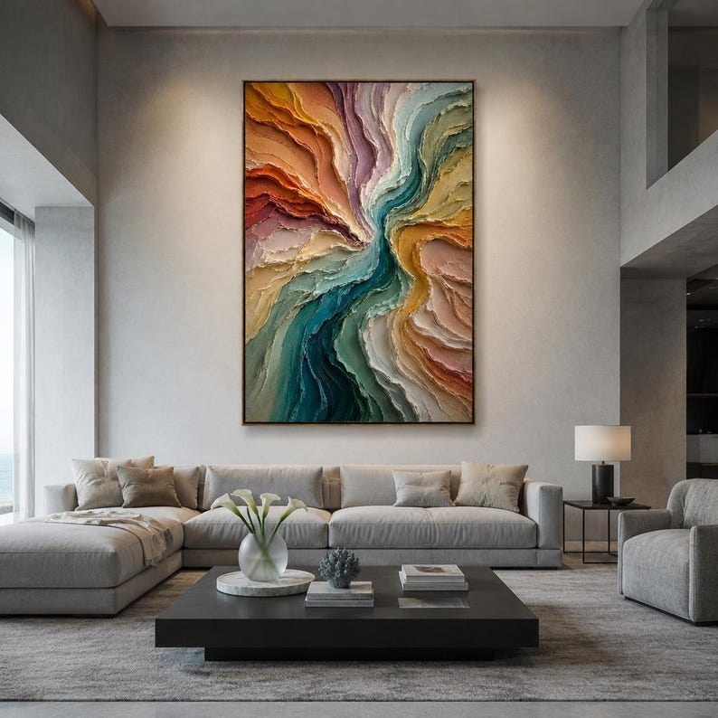 Colorful Abstract Oil Painting – 8
