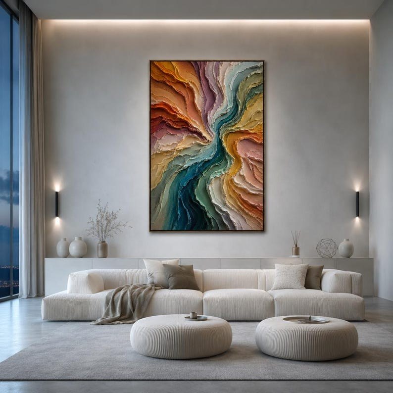 Colorful Abstract Oil Painting – 9